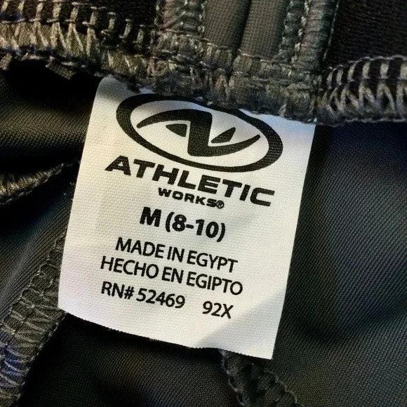 Athletic Works Womens Gray Flat Front Pockets Elastic Waist Jogger Pants Medium - Picture 9 of 13